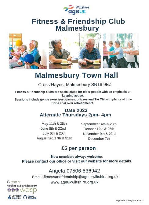 Wiltshire age UK - Fitness and Friendship Club 